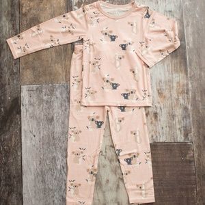 NWT Toddler Long Sleeve 2-pc Pajama Set Pink Koala